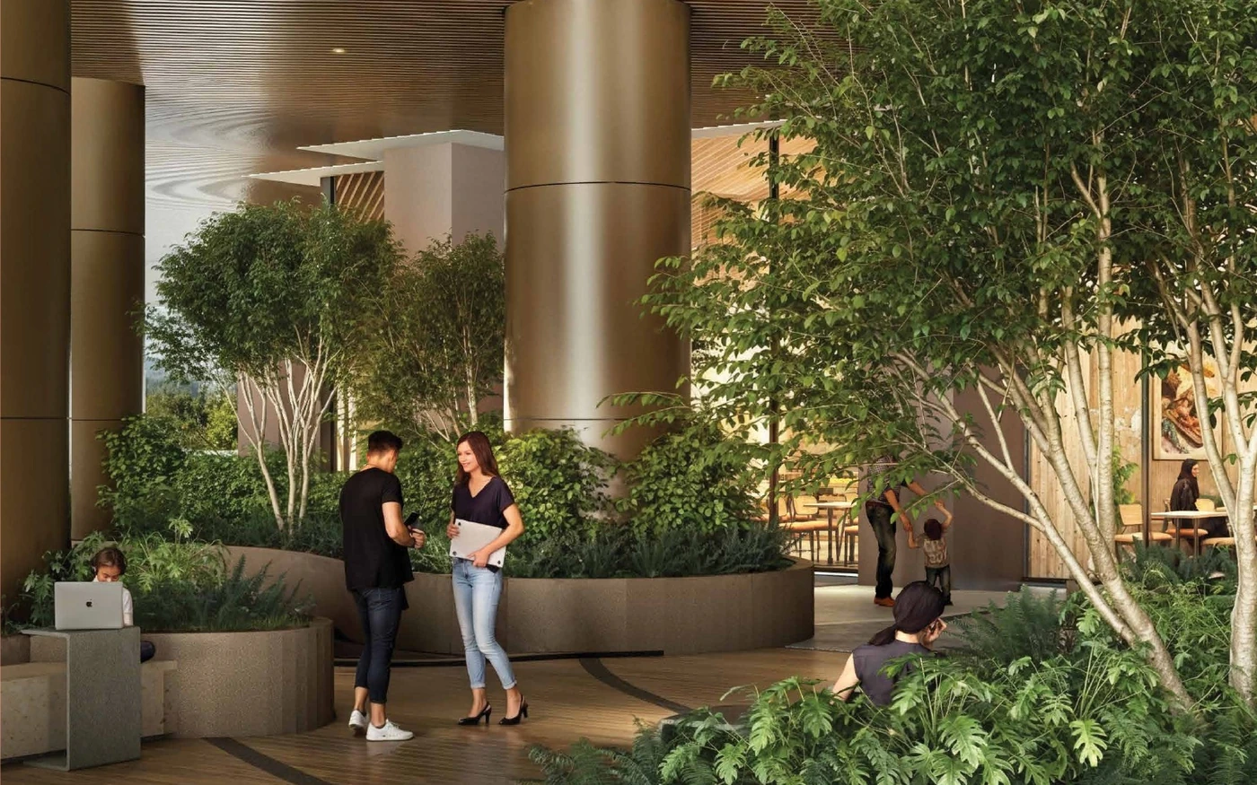 Medora One landscaped green space impression